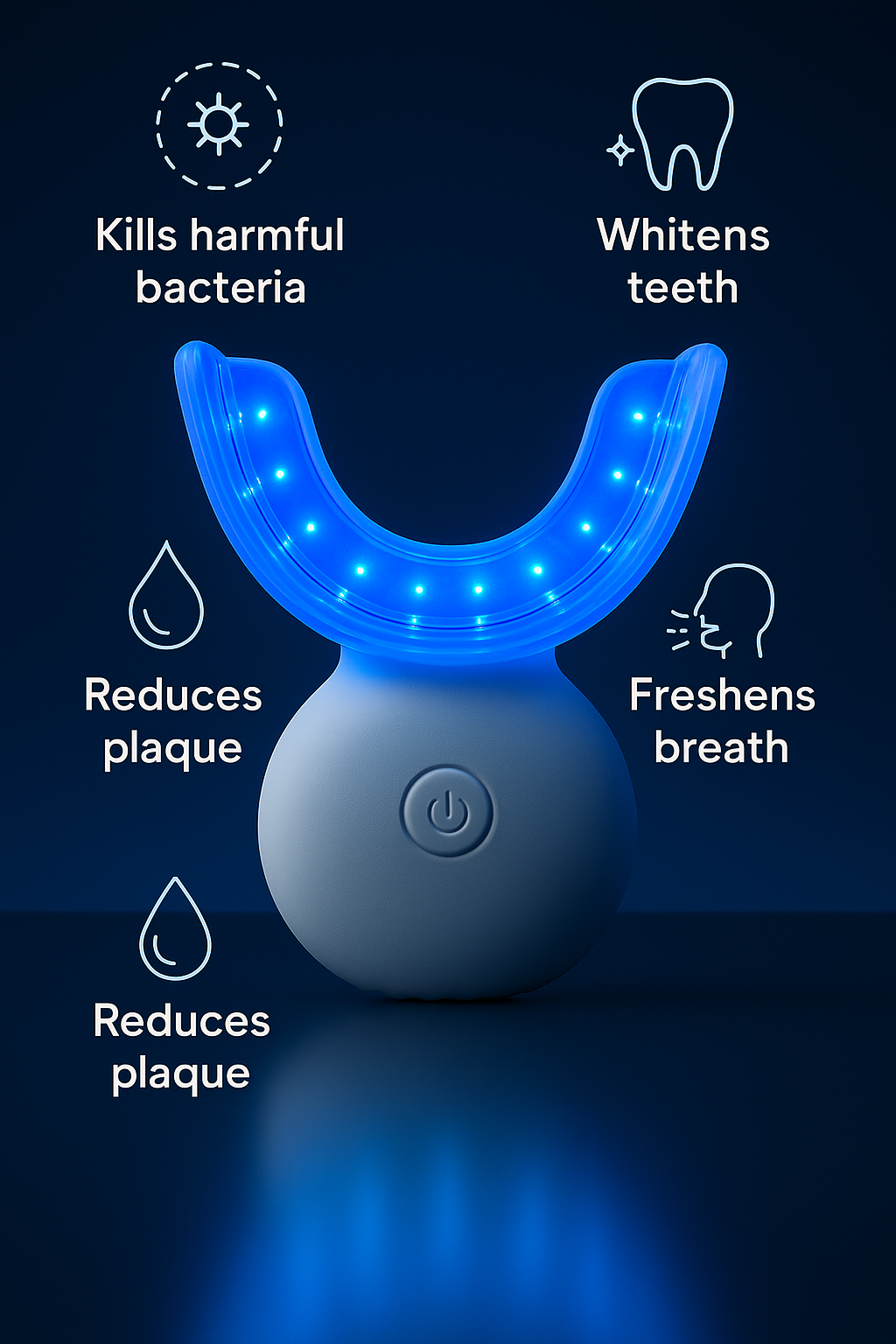Red Light Therapy Gum Health Device – Wireless Teeth & Gum Relief